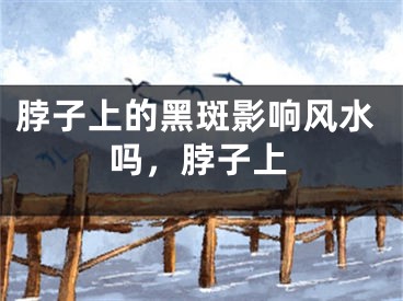脖子上的黑斑影响风水吗，脖子上