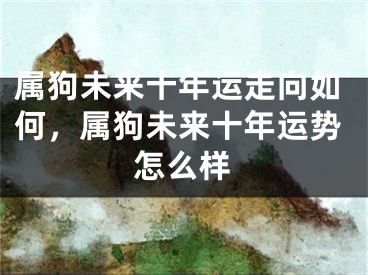 属狗未来十年运走向如何,属狗未来十年运势怎么样