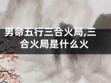男命五行三合火局,三合火局是什么火