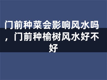 门前种菜会影响风水吗，门前种榆树风水好不好