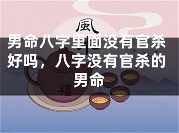 男命八字里面没有官杀好吗,八字没有官杀的男命