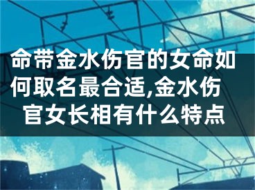 命带金水伤官的女命如何取名最合适,金水伤官女长相有什么特点