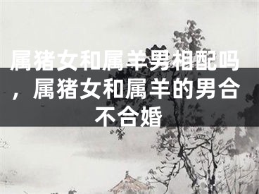 属猪女和属羊男相配吗,属猪女和属羊的男合不合婚
