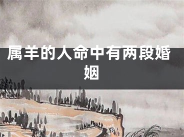 属羊的人命中有两段婚姻