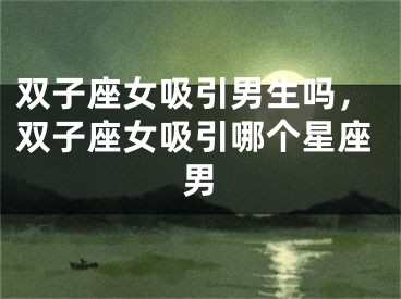双子座女吸引男生吗，双子座女吸引哪个星座男