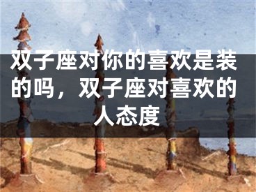 双子座对你的喜欢是装的吗，双子座对喜欢的人态度