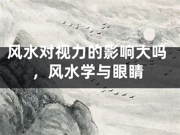 风水对视力的影响大吗，风水学与眼睛