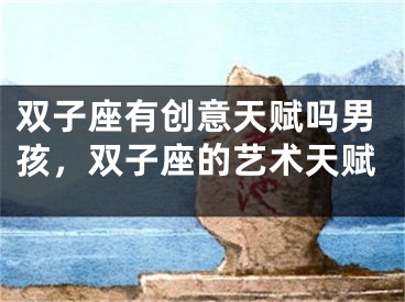 双子座有创意天赋吗男孩,双子座的艺术天赋