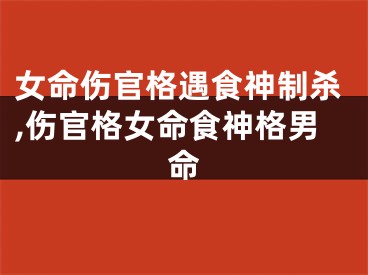 女命伤官格遇食神制杀,伤官格女命食神格男命