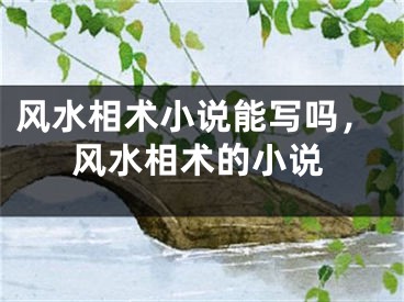风水相术小说能写吗,风水相术的小说