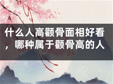 什么人高颧骨面相好看，哪种属于颧骨高的人