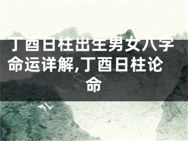 丁酉日柱出生男女八字命运详解,丁酉日柱论命