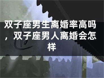 双子座男生离婚率高吗,双子座男人离婚会怎样