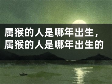 属猴的人是哪年出生，属猴的人是哪年出生的