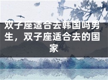 双子座适合去韩国吗男生，双子座适合去的国家