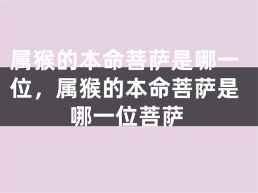 属猴的本命菩萨是哪一位，属猴的本命菩萨是哪一位菩萨