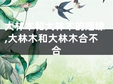大林木和大林木的姻缘,大林木和大林木合不合