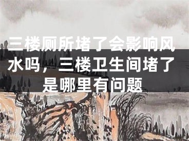 三楼厕所堵了会影响风水吗,三楼卫生间堵了是哪里有问题