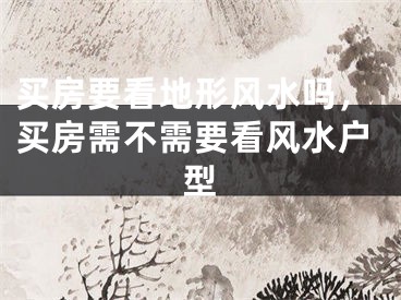 买房要看地形风水吗，买房需不需要看风水户型