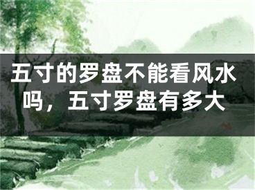 五寸的罗盘不能看风水吗,五寸罗盘有多大