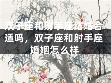 双子座和射手座结婚合适吗，双子座和射手座婚姻怎么样