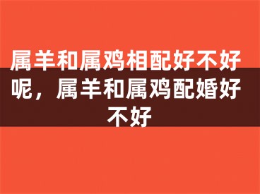 属羊和属鸡相配好不好呢，属羊和属鸡配婚好不好