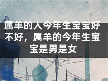 属羊的人今年生宝宝好不好，属羊的今年生宝宝是男是女